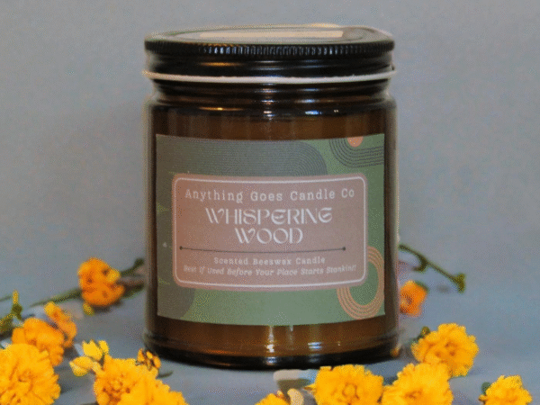 "Ol Brownie" -7 oz Scented Beeswax Jar Candle - Image 5