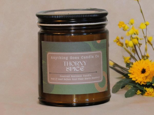 "Ol Brownie" -7 oz Scented Beeswax Jar Candle - Image 2